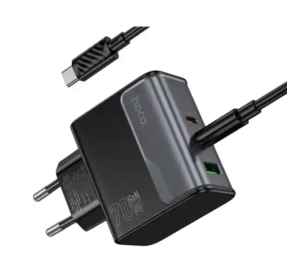 Cargador Usb-c A Usb-c Pd 70w Qc3.0 Hoco Cs75a