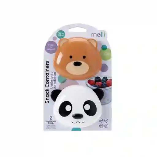 Pack De 2 Contenedores Snacks Melii