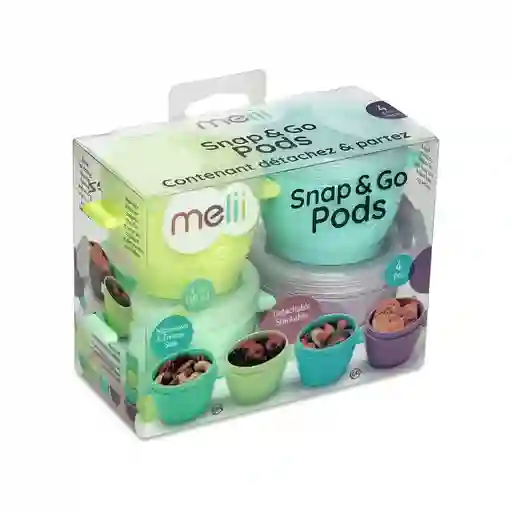 Pack 4 Contenedores Melii 177 Ml