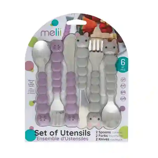 Set 6 Cubiertos Melii