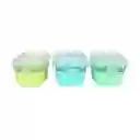 Pack De 3 Recipientes De Vidrio Con Funda Melii