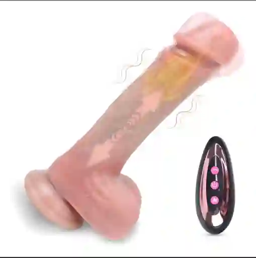 Consolador Dildo Vibrador Realista Grande Control Remoto