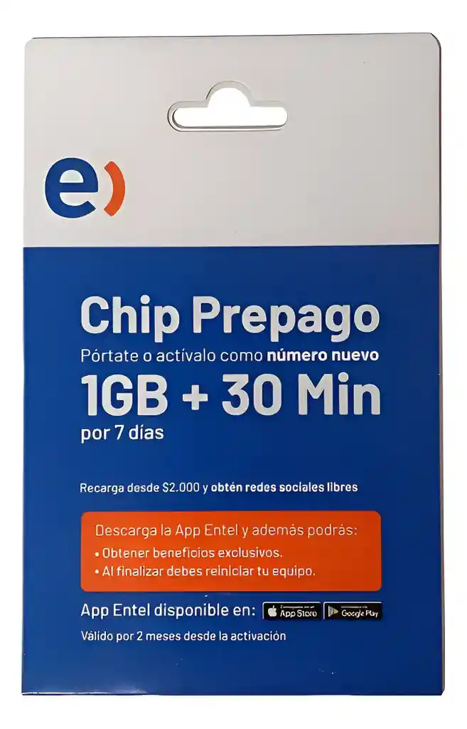 Chip Prepago Entel