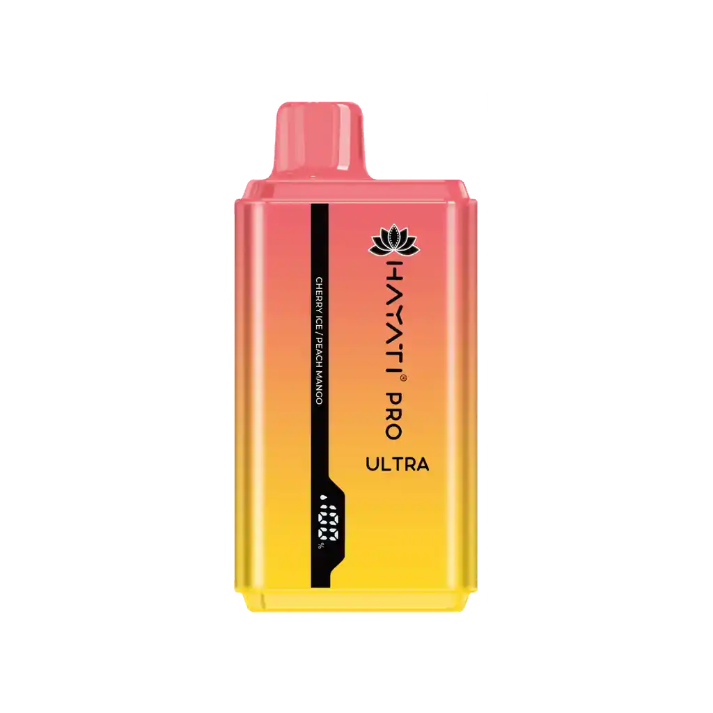 Hayati Pro Ultra 15000puffs Cherry Ice / Peach Mango 2 Sabores