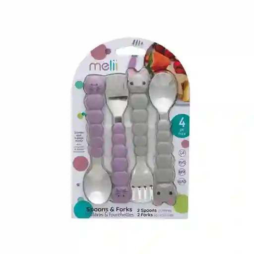 Set De 4 Cubiertos Melii