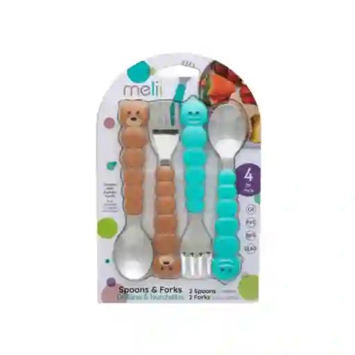 Set De 4 Cubiertos Melii