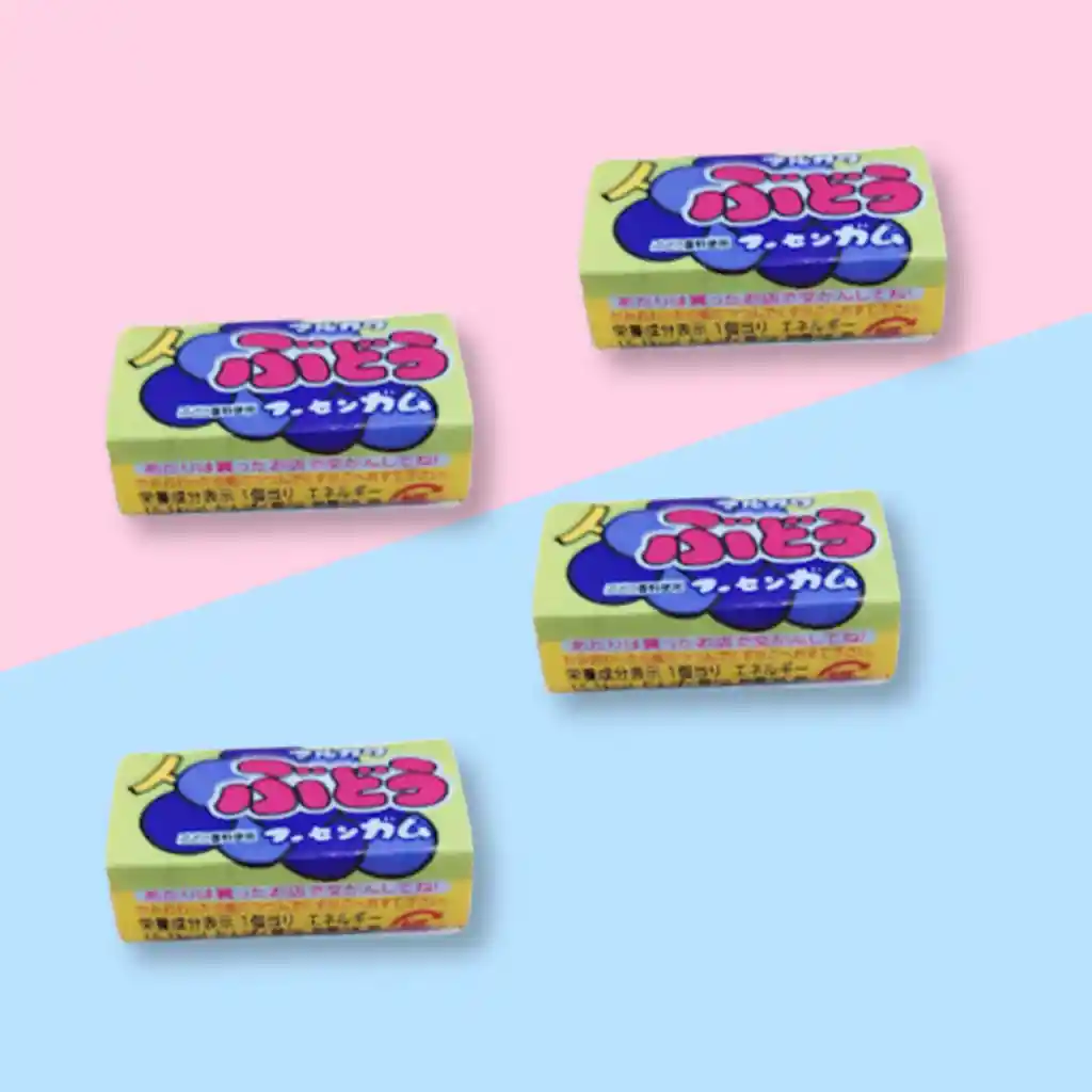 Pack 4 Chicles Japonés Uva Marukawa 4 Gr