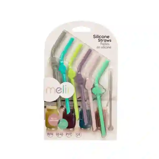 Pack 6 Bombillas De Silicona Melii