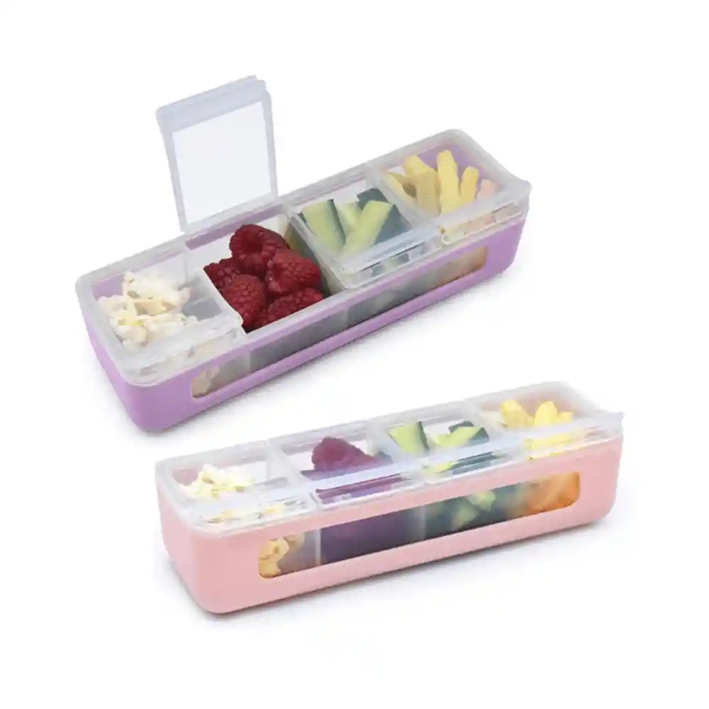 Pack De 2 Contenedores De 4 Compartimientos Melii