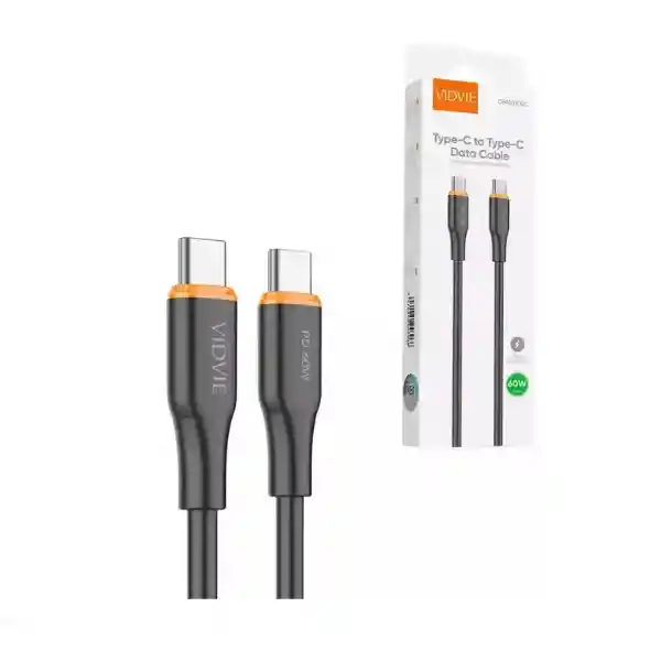 Cable Tipo C A Usb-c Carga Rápida 60w 1 Metro Vidvie