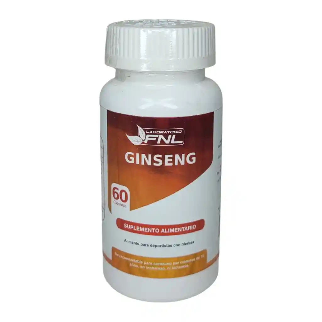 Ginseng Fnl Natural 60 Cápsulas Suplemento Bienestar Mental