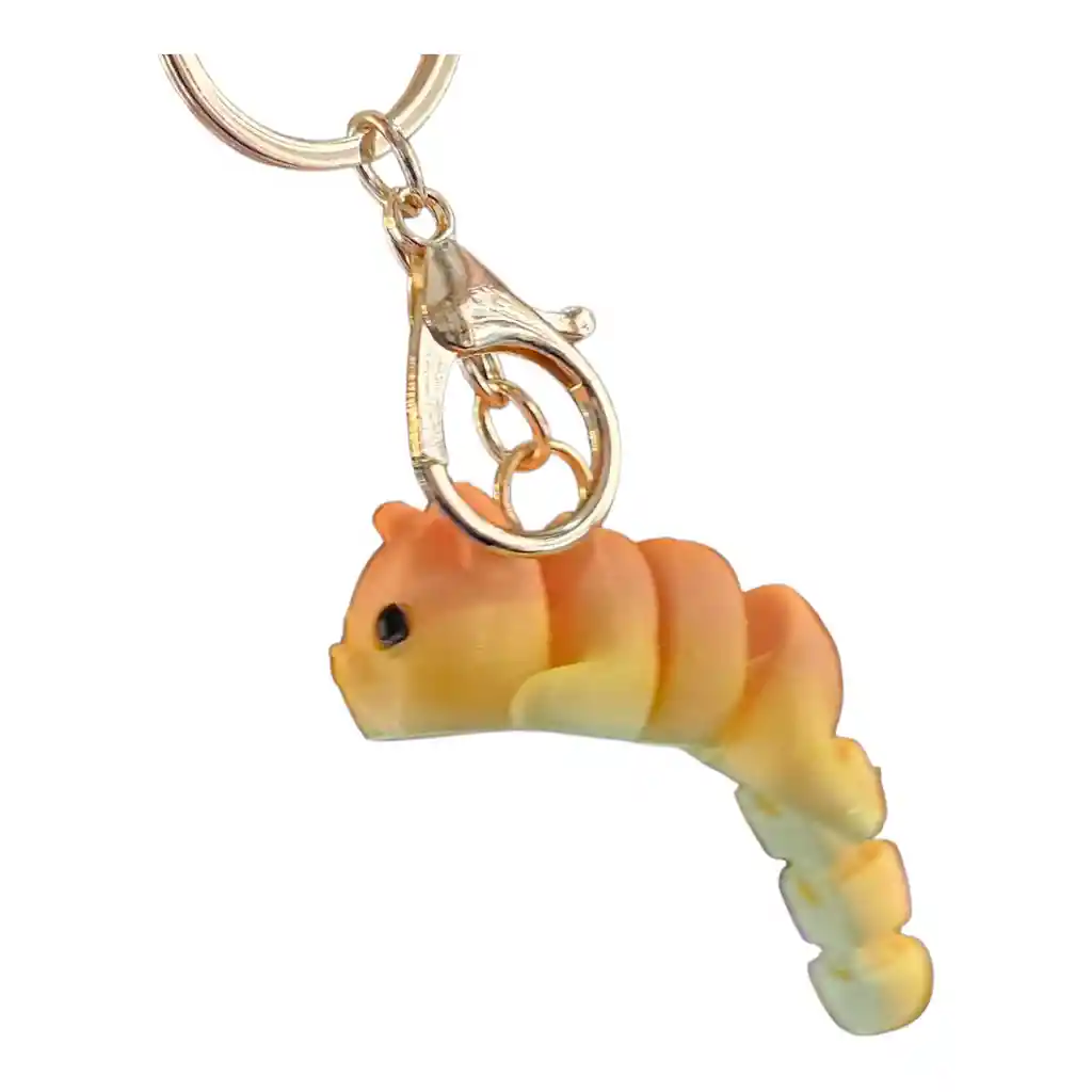 Llavero En Impresión 3d Gatito Descansando Color Surtido