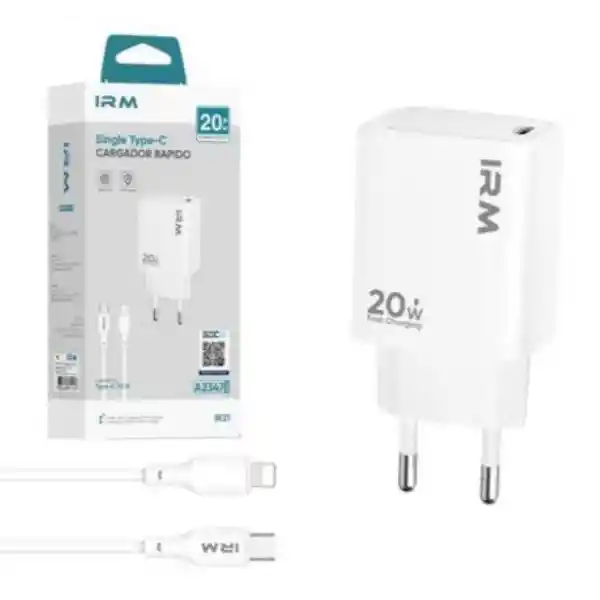Cargador Iphone C-lighning 20w Carga Rapida