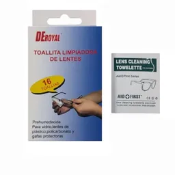Toallita Limpiadora De Lentes (prehumedecidas) 16 Uds