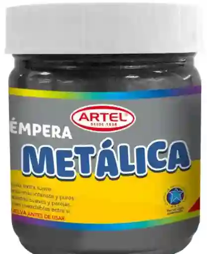 Tempera 100ml Metálico Negro Artel
