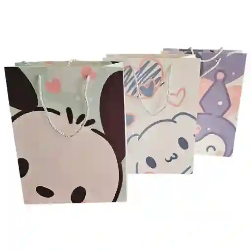 Bolsa De Regalo Kawai Personajes Sanrio 33x25.5x11cm