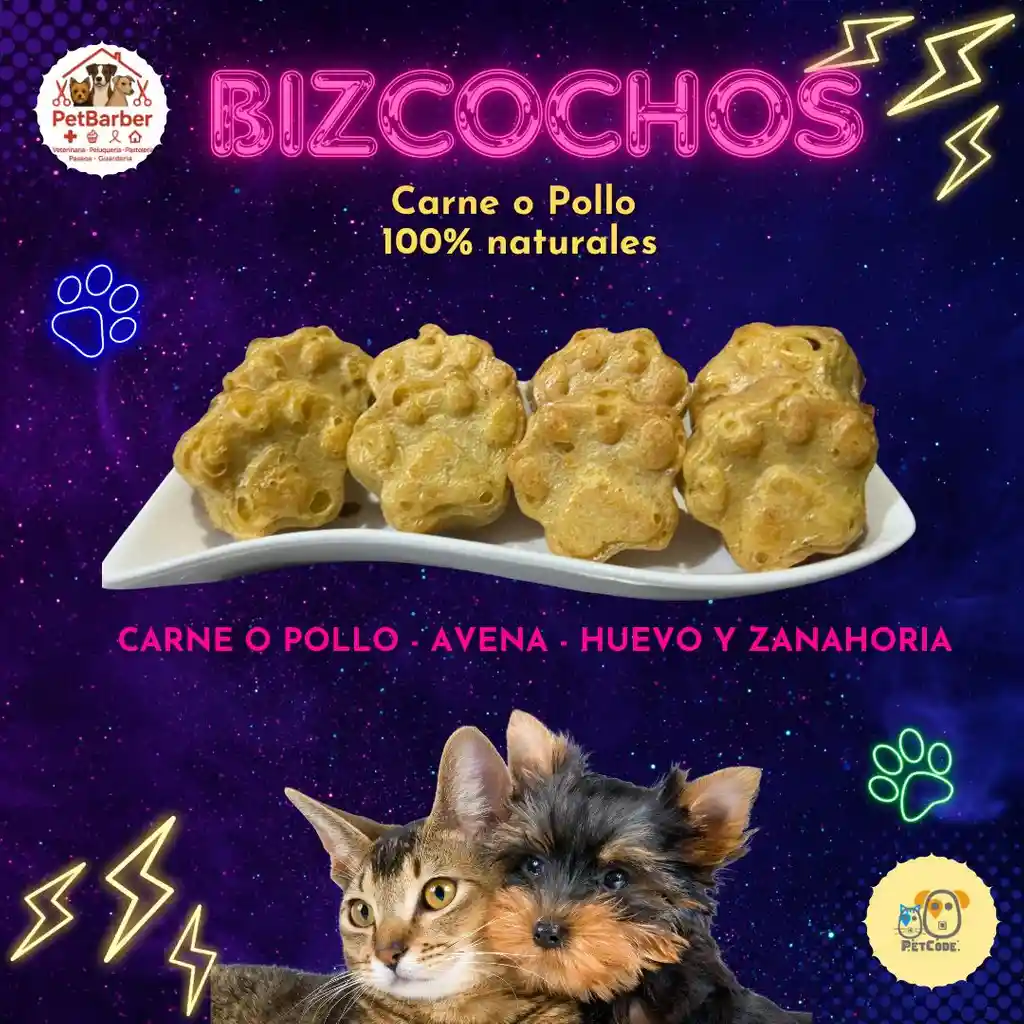 Snacks Bizcochos De Carne O Pollo Para Perros O Gatos