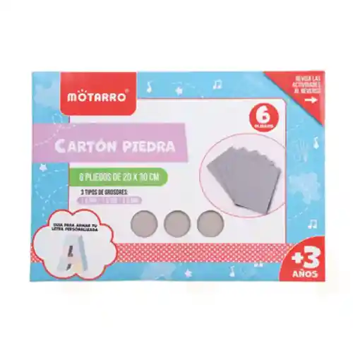 Block Cartón Piedra 6 Piezas