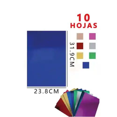 Block Cartulina Metálica 10 Hjs