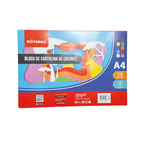 Block De Cartulina De Colores A4 10 Hjs