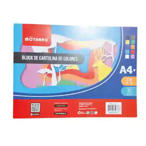Block De Cartulina De Colores A4+ 10 Hjs