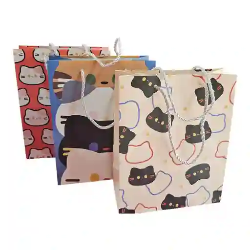 Bolsa De Regalo Gatitos 25.4x20x9,5cm