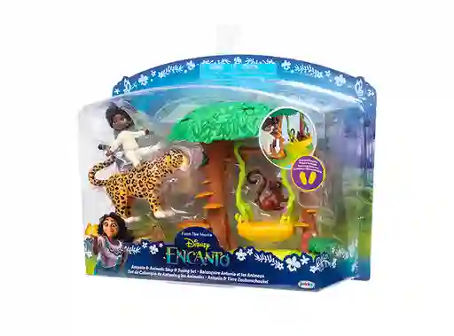 Play Set Columpio Antonia Mas Figura Y 2 Animales Encanto -disney