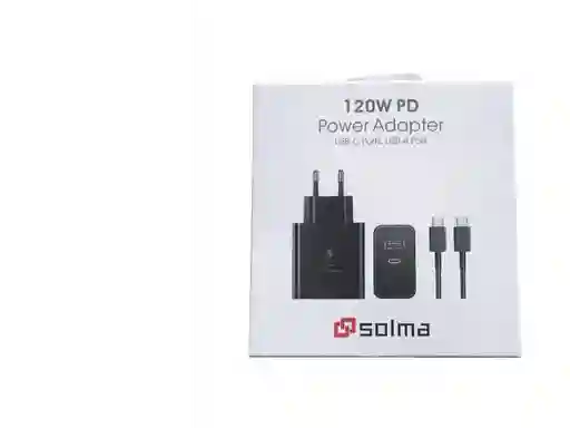 Cargador Solma 120w Pd (usb-c + Usb-a)