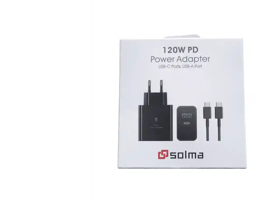 Cargador Solma 120w Pd (usb-c + Usb-a)