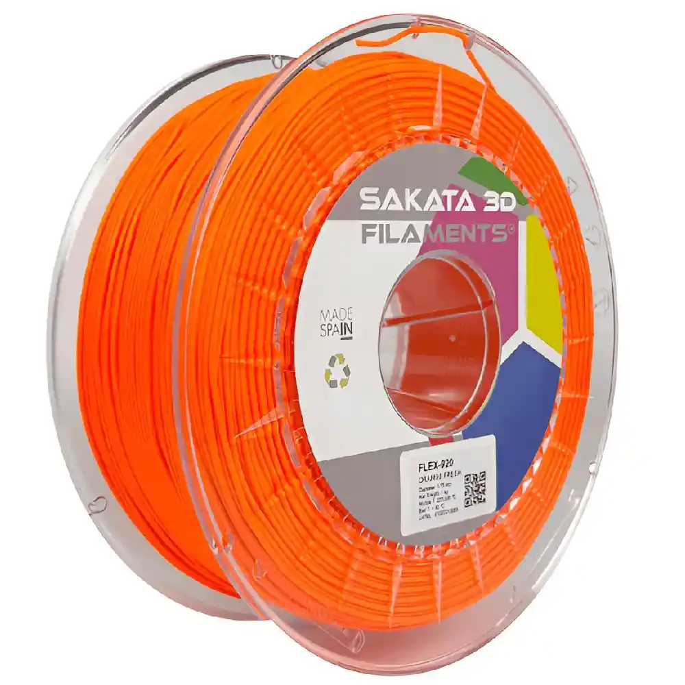 Filamento Sakata Flex-920 Naranjo 1.75mm 1kg