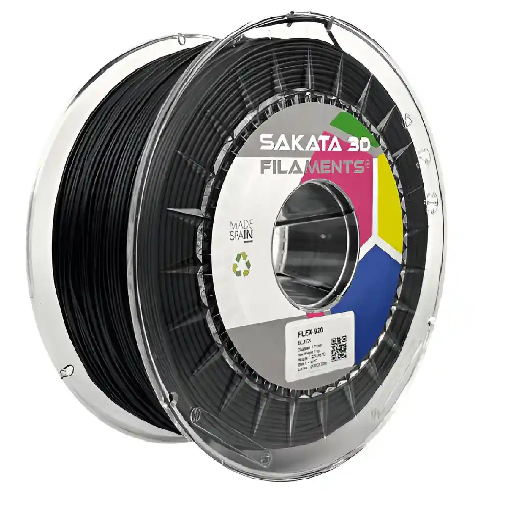 Filamento Sakata Flex-920 Negro 1.75mm 1kg