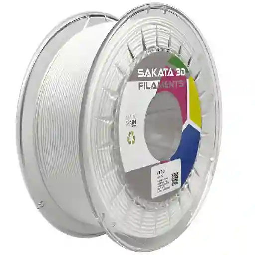 Filamento Sakata Pet-g Color Blanco 1.75mm 1kg