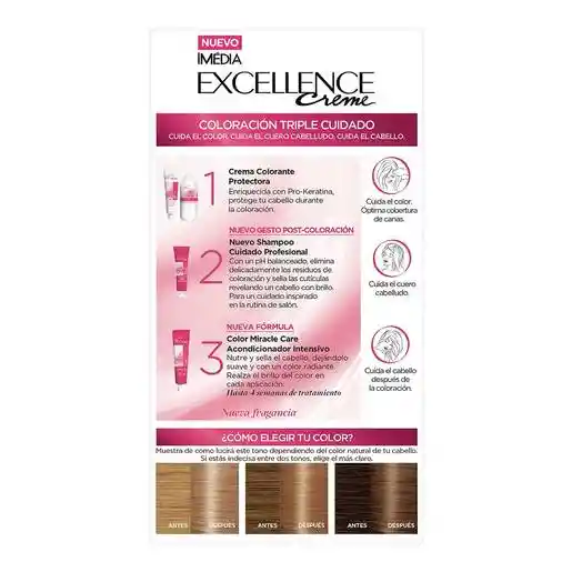 Loreal Paris-Excellence Tinte Capilar 7.13 Rubio Estelar 