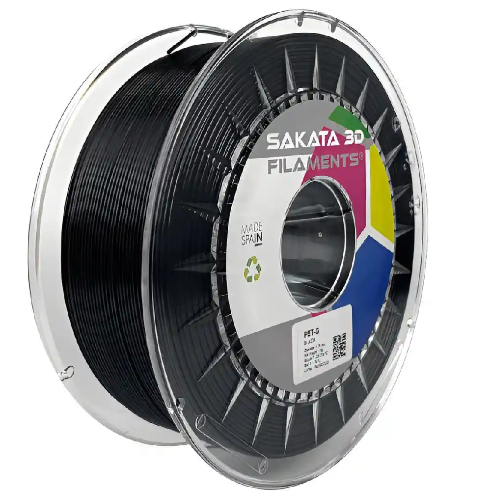 Filamento Sakata Pet-g Color Negro 1.75mm 1kg