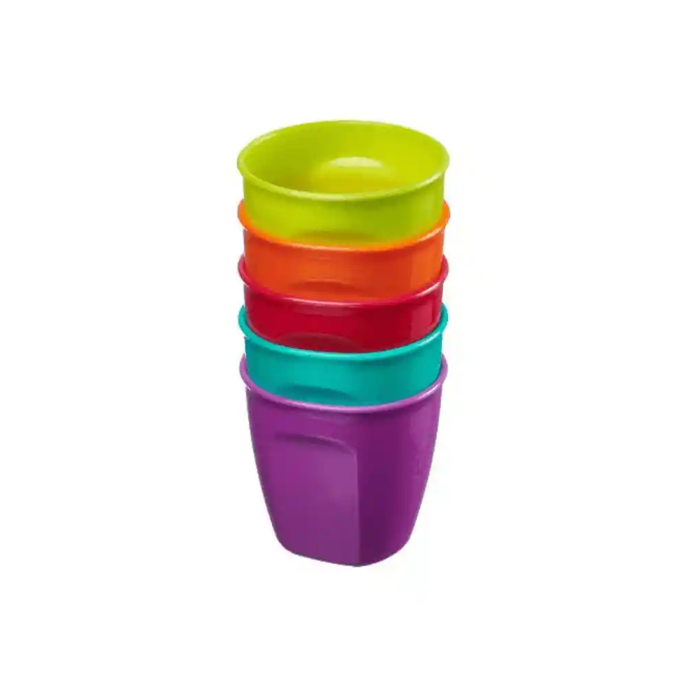Pack De 5 Vasos Plásticos Vital Baby