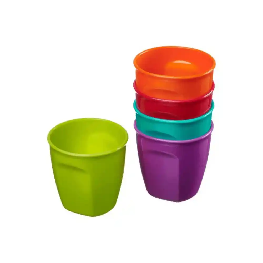 Pack De 5 Vasos Plásticos Vital Baby