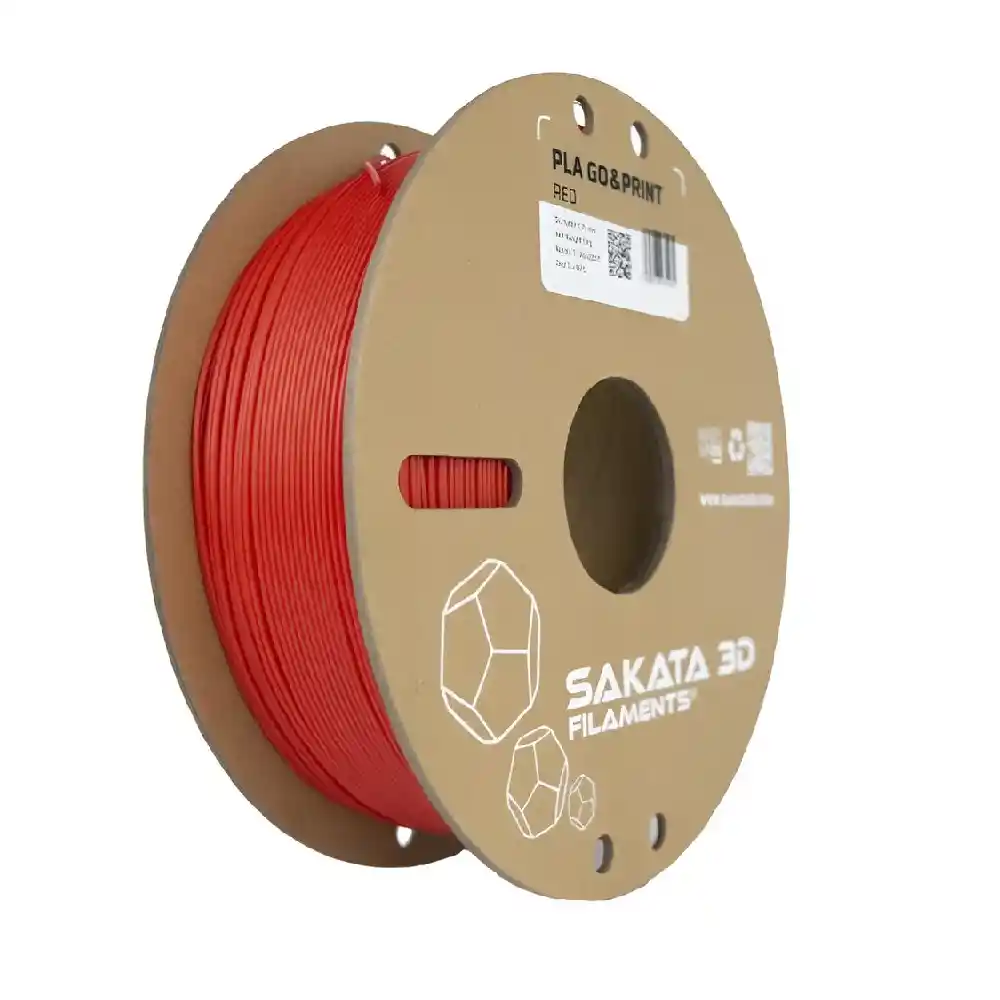 Filamento Sakata Pla Go&print Color Rojo 1.75mm 1kg