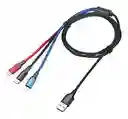 Cable Multicargador Micro Usb Carga Rápida 3 En 1 - Carga Rápida