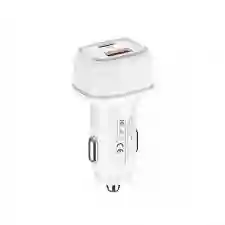 Cargador Rápido Auto Doble Usb Y Tipo C Qc3.0