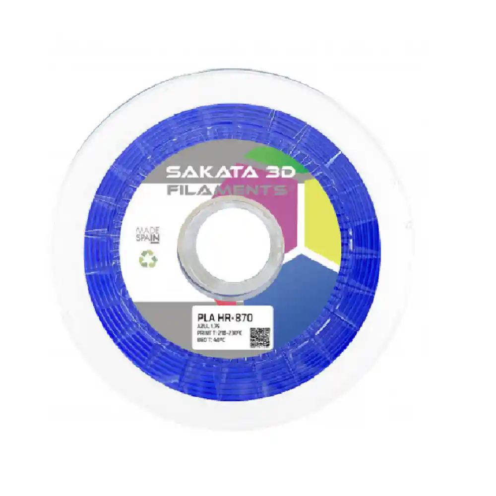 Filamento Sakata Pla Hr-870 Color Azul 1.75mm 1kg