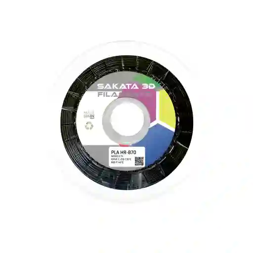 Filamento Sakata Pla Hr-870 Color Negro 1kg