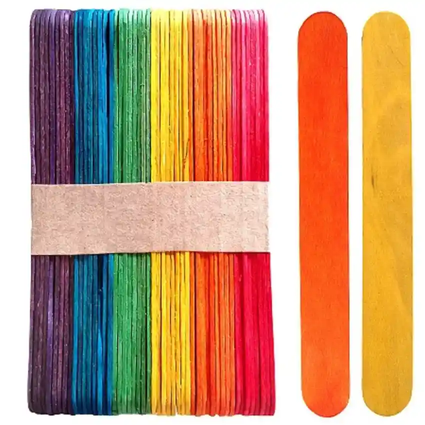 Palos De Helados Grueso De Colores