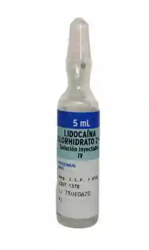Lidocaina Hcl Amp 2% X 5 Ml