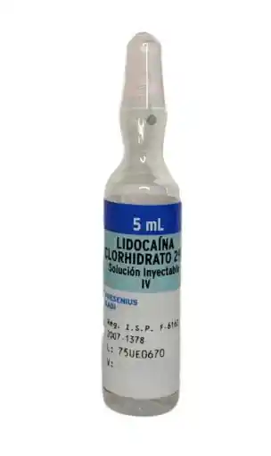 Lidocaina Hcl Amp 2% X 5 Ml
