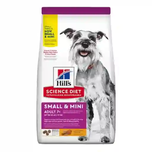 Hills, Science Diet, Adult (7+) Small & Mini, Sabor Pollo Y Arroz Integral (2 Kg)