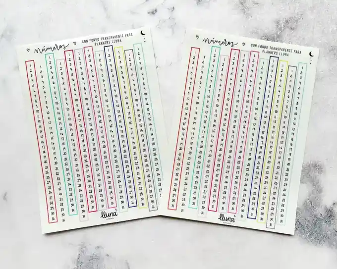 Stickers De Números