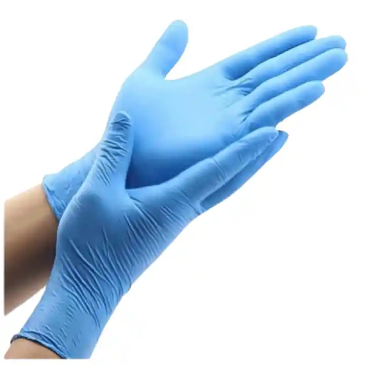 Guantes Nitrilo Celeste Talla M