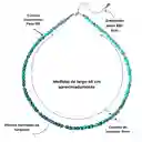 Collar Gargantilla Turquesa 5mm Plata Fina 925 Terranova