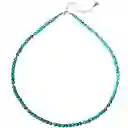 Collar Gargantilla Turquesa 5mm Plata Fina 925 Terranova