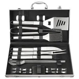 Set De Bbq 25 Piezas En Maleta De Aluminio